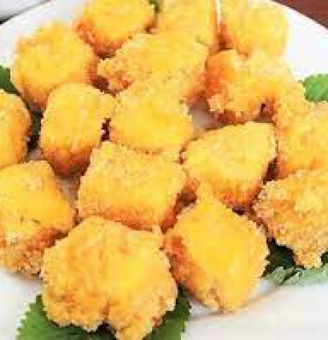 đậu hũ sốt hoàng kim