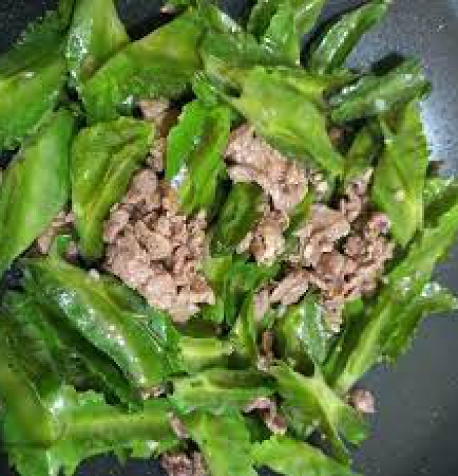 bò tái đậu rồng