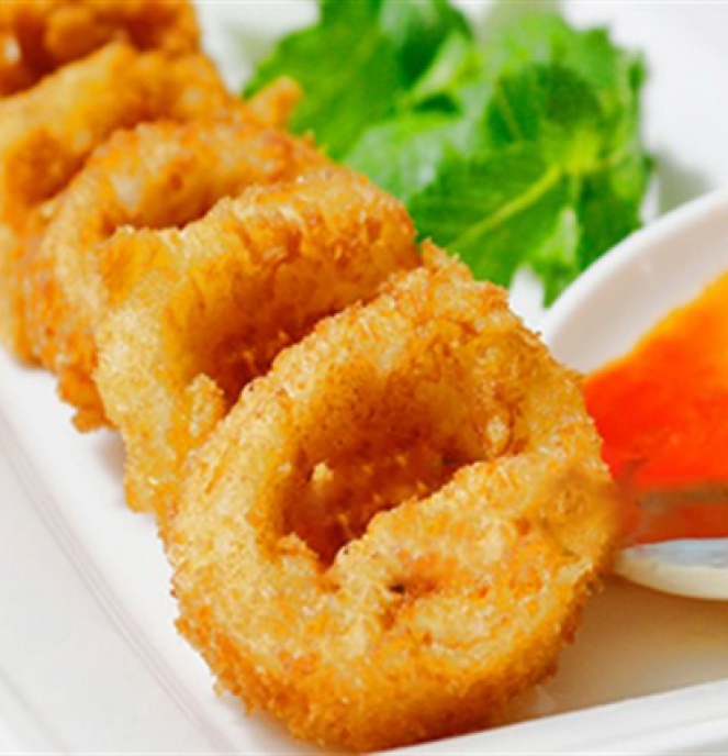 Mực Tẩm Chiên Xù